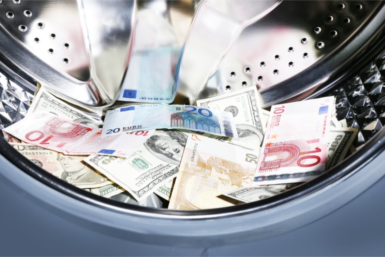 Money in washing machine