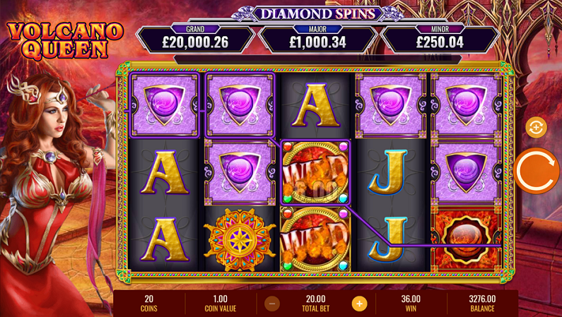 Volcano Queen: Diamond Spins slot