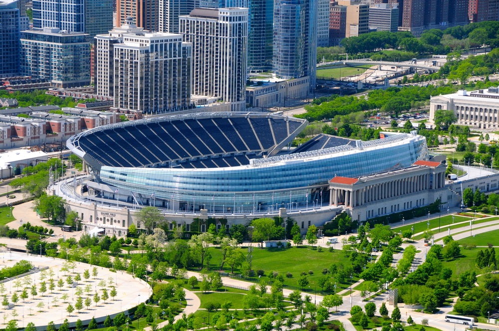 Soldier Field football stadium in Chicago