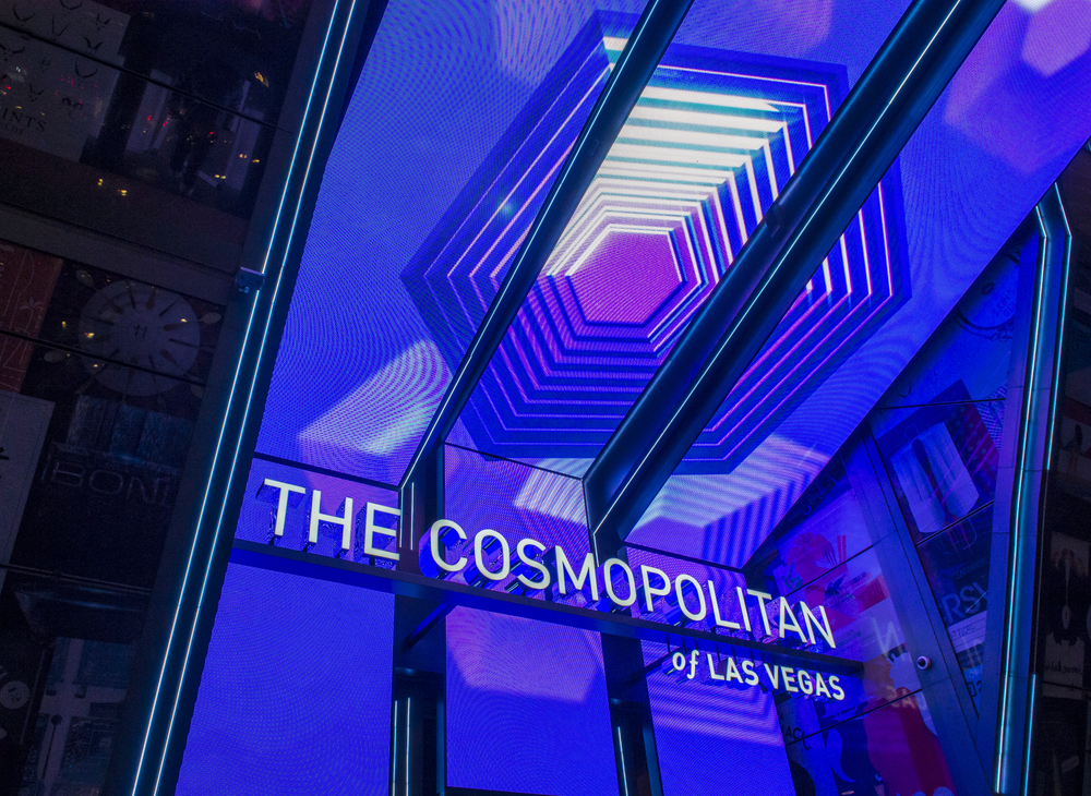 Cosmopolitan Hotel sign in Las Vegas