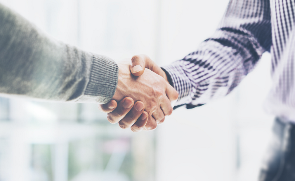 businessmen shaking hands