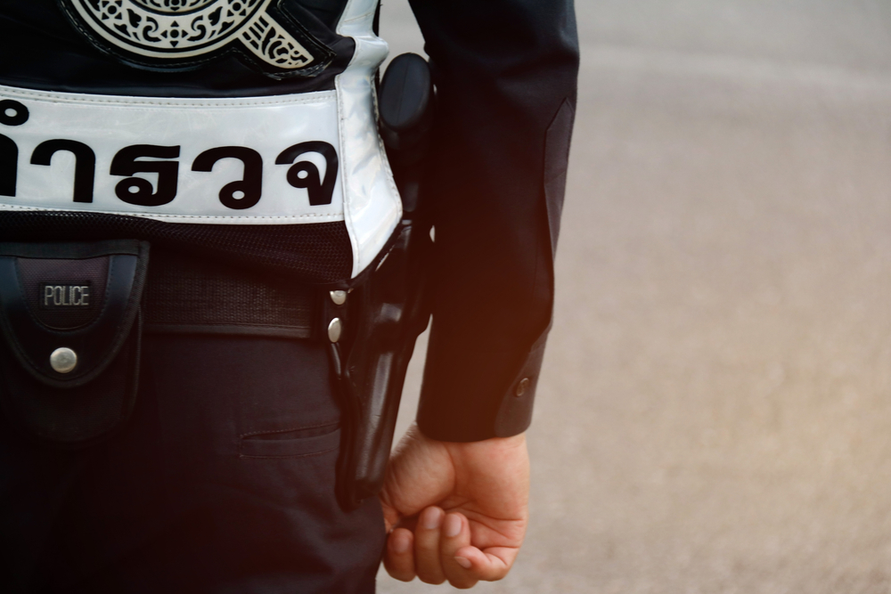 Thailand police officer in uniform