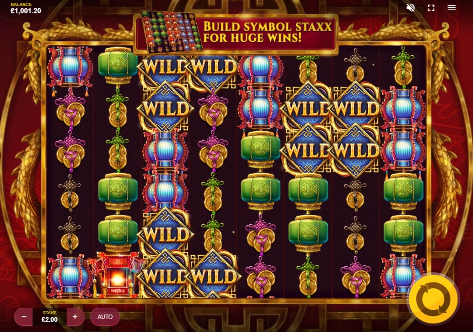 Mystic Staxx slot reels by Red Tiger